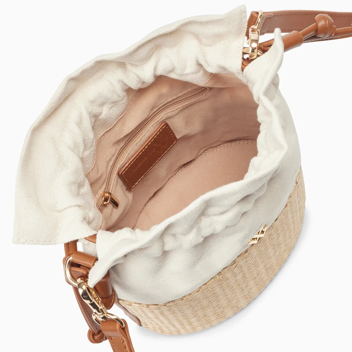 3 Suisses Beige LILLY Bucket Bag,
