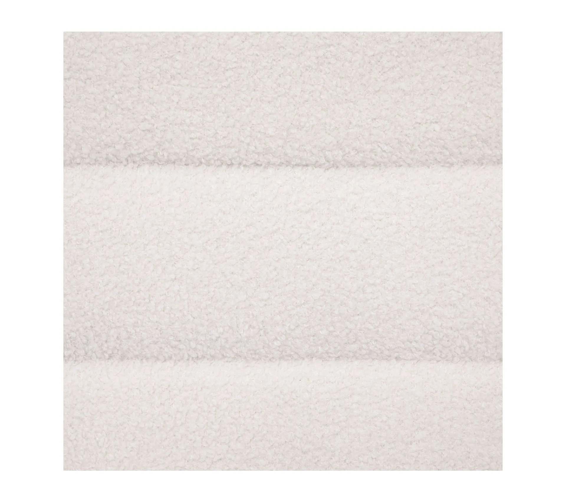 Banc Banquette Tissu Blanc à Bouclettes 100 X 40 Cm