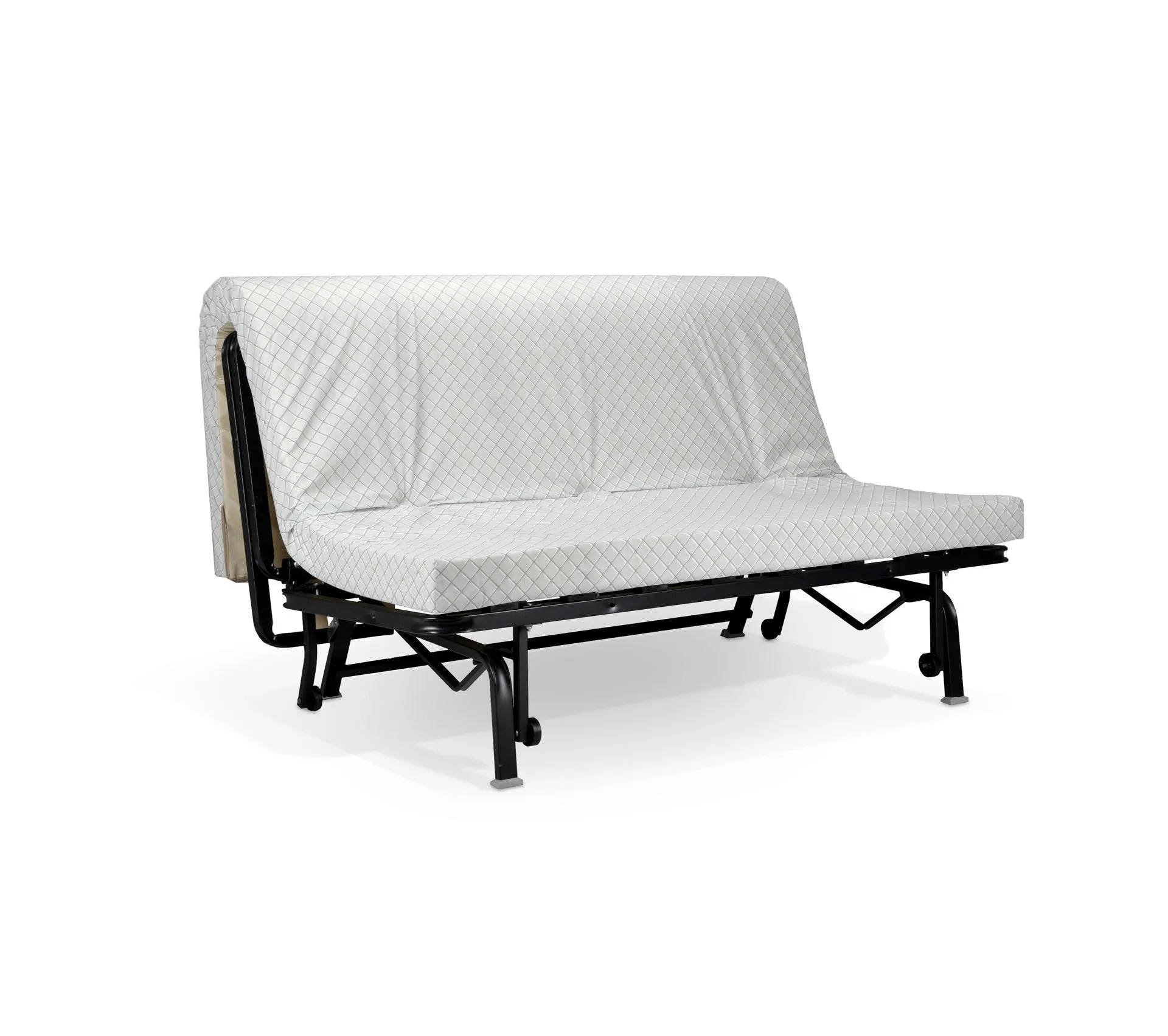 Banquette lit BZ EMILIA 3 tissu imprimé noir
