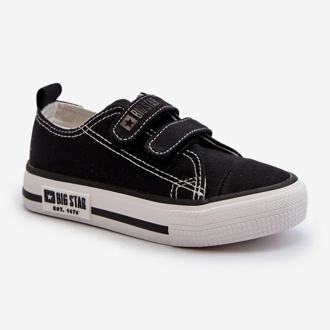 Kids' Big Star LL374015 Black Velcro Sneakers