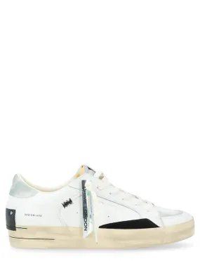Baskets  White Crime London Sk8 Deluxe Frost en cuir blanc