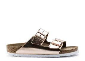 Birkenstock Arizona Softbed Metallic Cooper