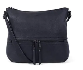 Black Synthetic Crossbody Bag