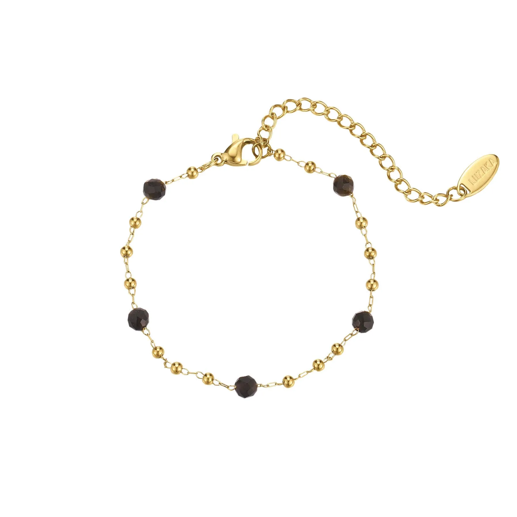 Bracelet Rosaire Obsidienne