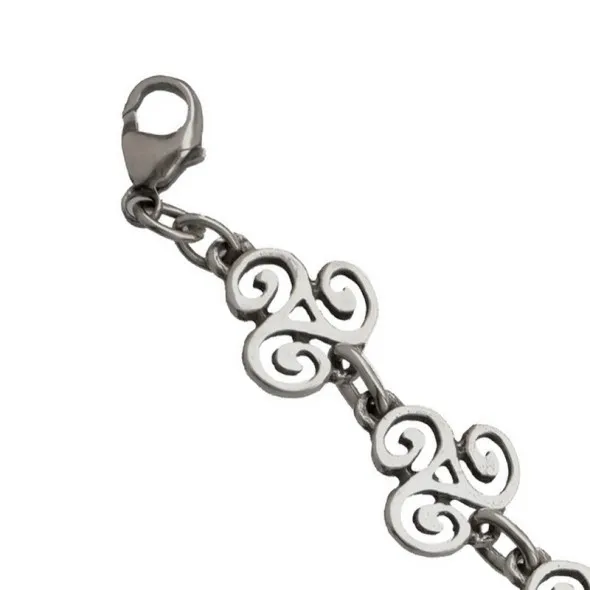 Bracelet Triskell en argent massif