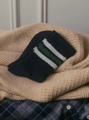 Chaussettes Buddy Navy/Ecru