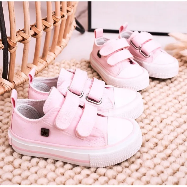 Chaussures Enfant Rose à Velcro Big Star HH374099