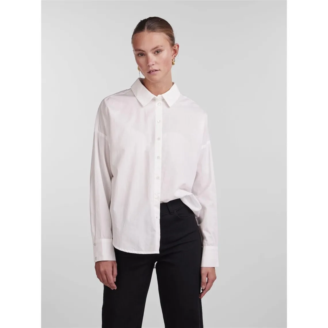 Cotton Classic Long Sleeve White Shirt | 3 Suisses