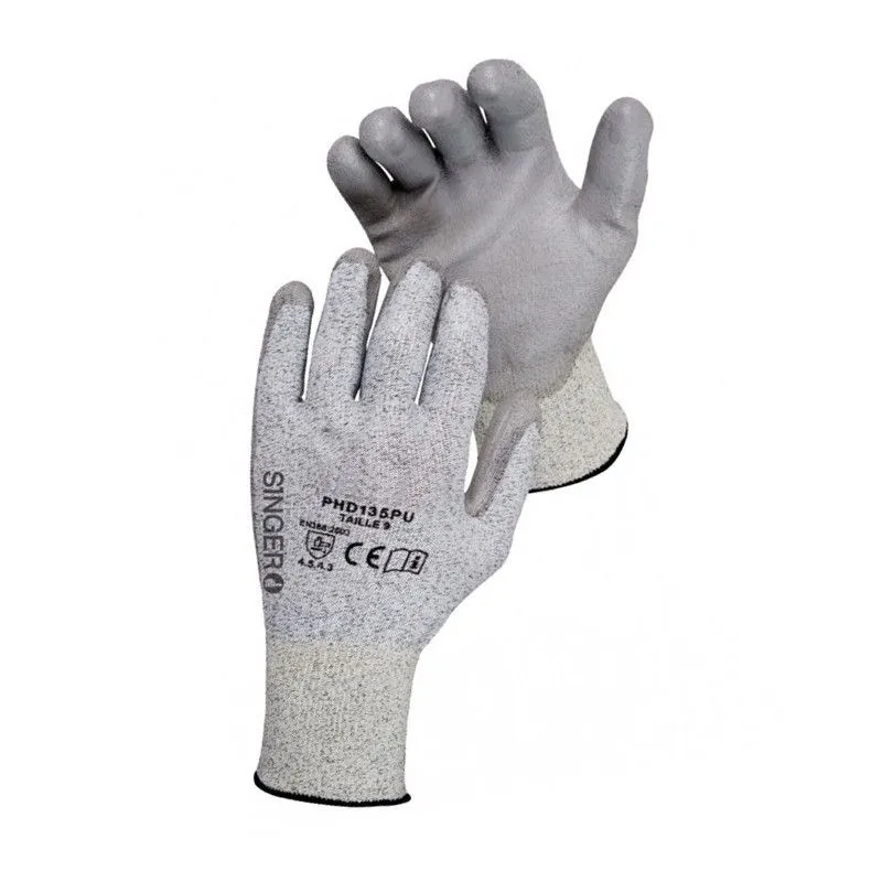 Cut-resistant GANT J13 palm PU GOLDEX SINGER Safety.