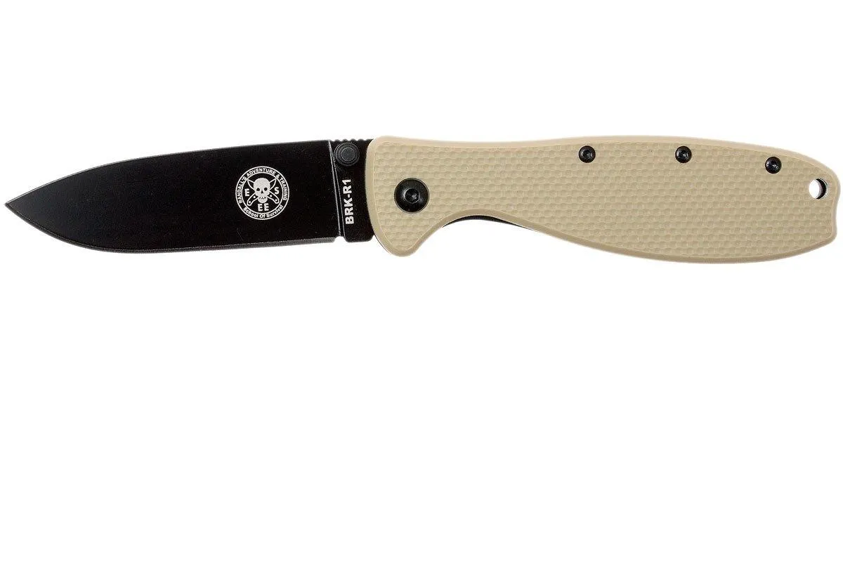 ESEE Knives Zancudo D2 Desert Tan-Black, BRKR2DTB couteau de poche