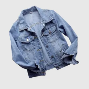 Femme - Veste en Jean Urbaine - Élégante et Polyvalente - Idéale pour 