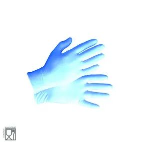 Gant nitrile bleu non poudré taille s