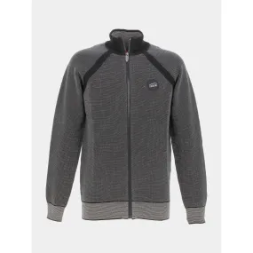 Gilet zippé maille fantaisie penrik noir homme - Owbow | wimod