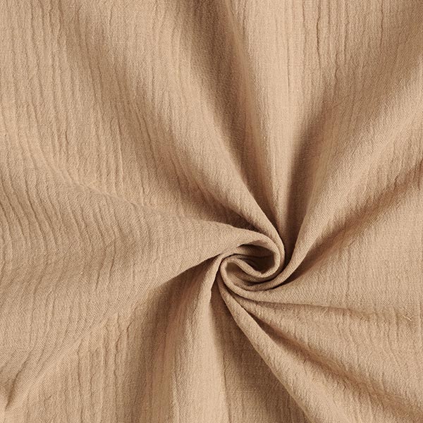 GOTS Tissu double gaze de coton | Tula – beige