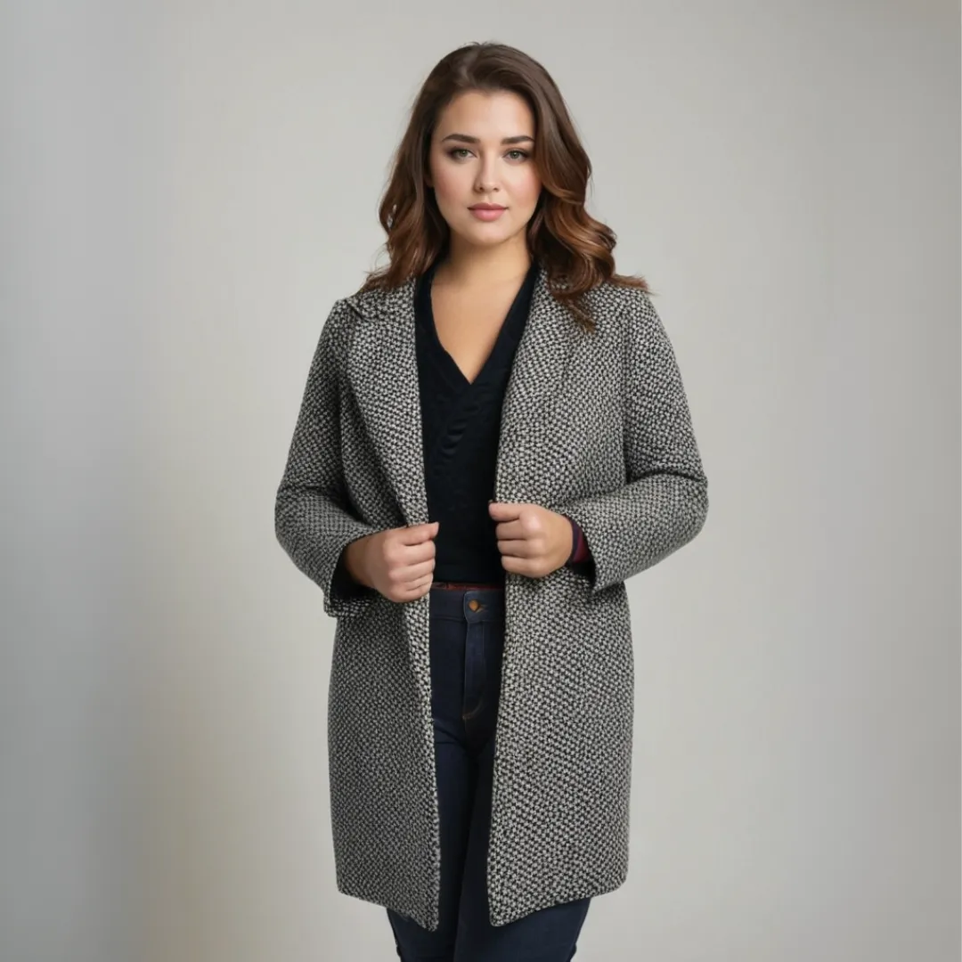 Jolle | Veste longue en tissu doux