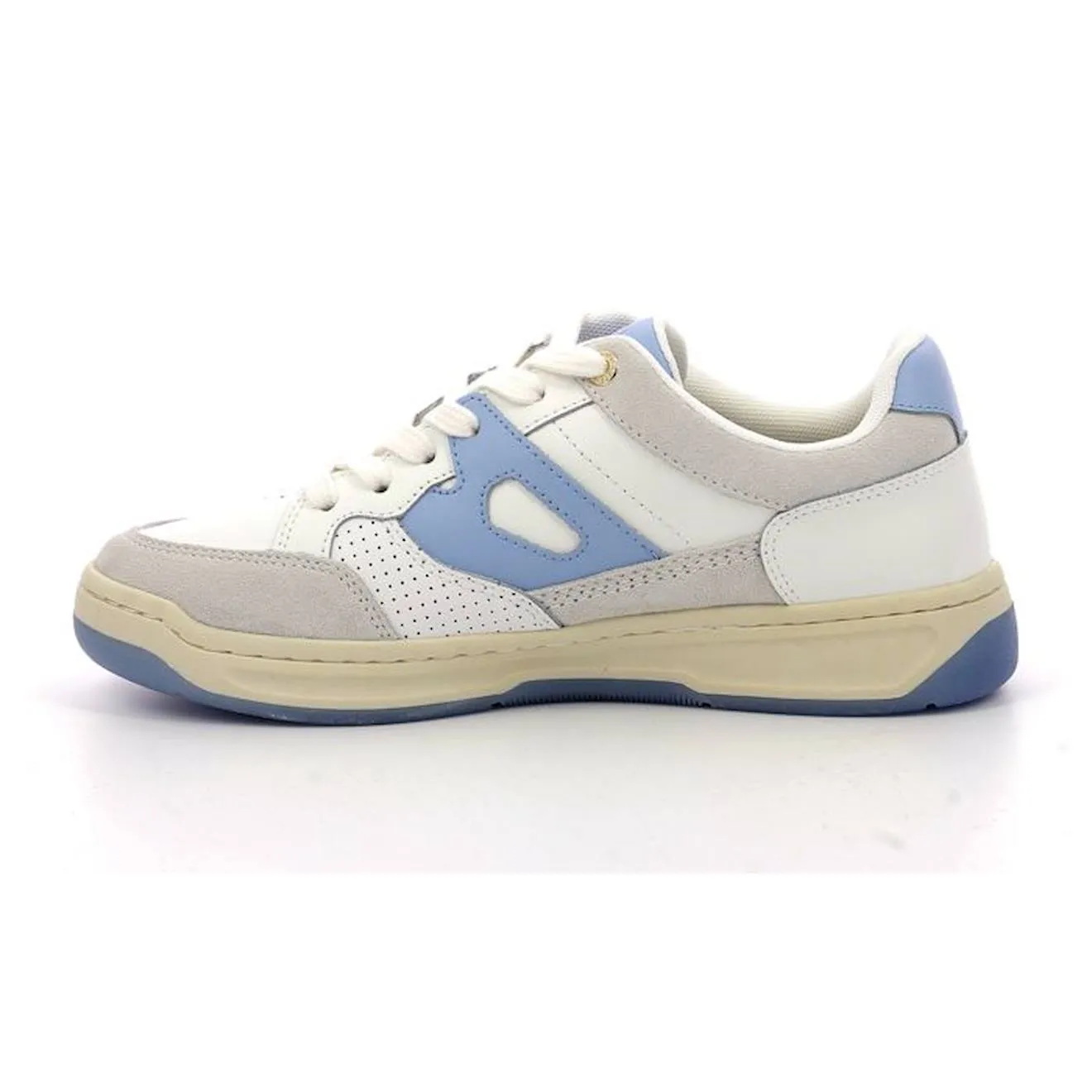 Kickers Kikouak Jr Marine Blanc - Baskets Basses Kickers