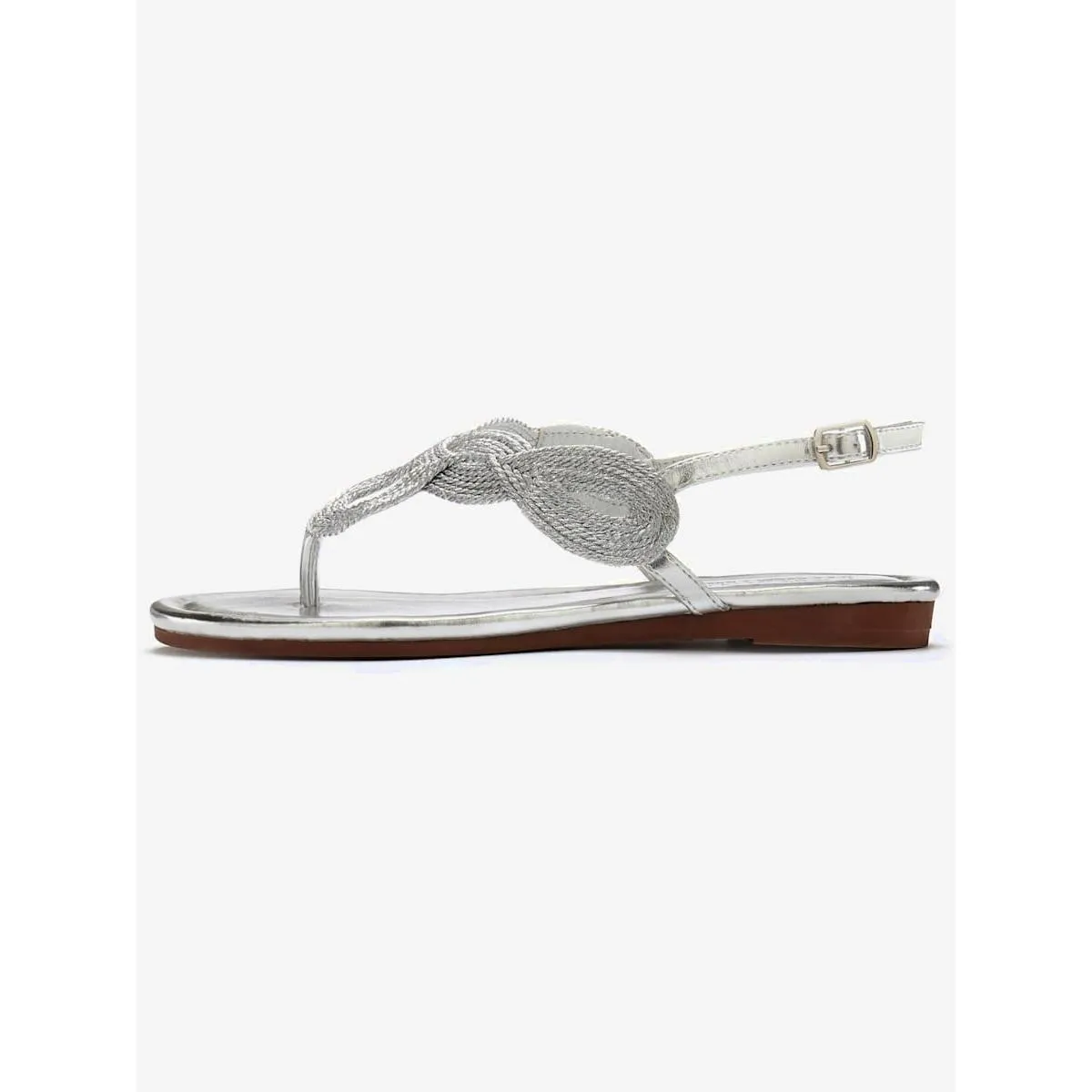 Lascana – Tongs aspect métallisé couleur argenté – Grandes pointures