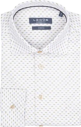 Ledub Chemise Impression Blanche Multicolore 0701791-165196 