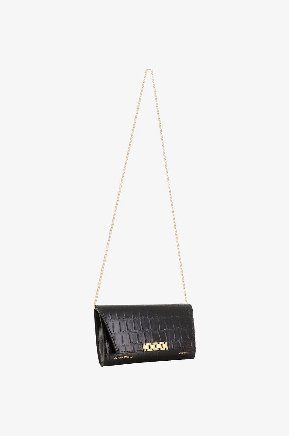 Mini sac en cuir effet crocodile Wallet on Chain