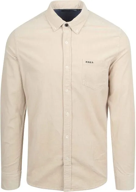 NZA Chemise Omar Fine Corduroy Ecru 24HN504-1116 commander e