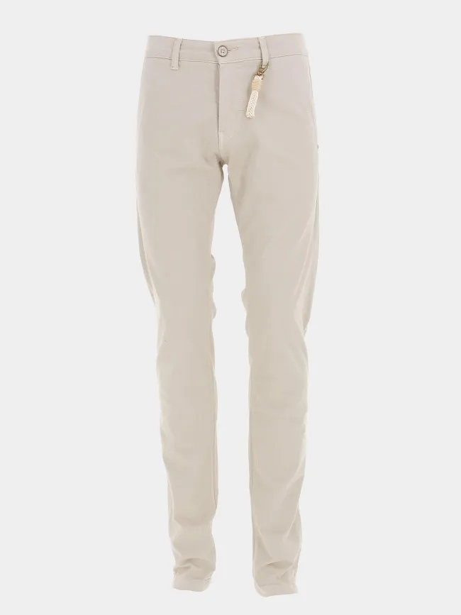 Beige casual chino pants for men - Izac | wimod