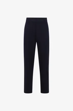 Pantalon droit en jacquard de jersey