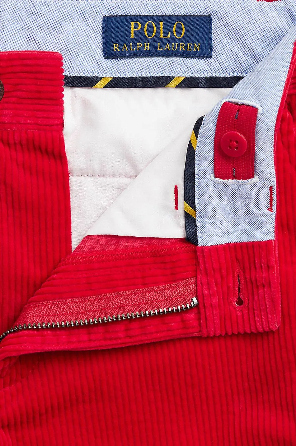 Pantalon droit garçon en velours côtelé