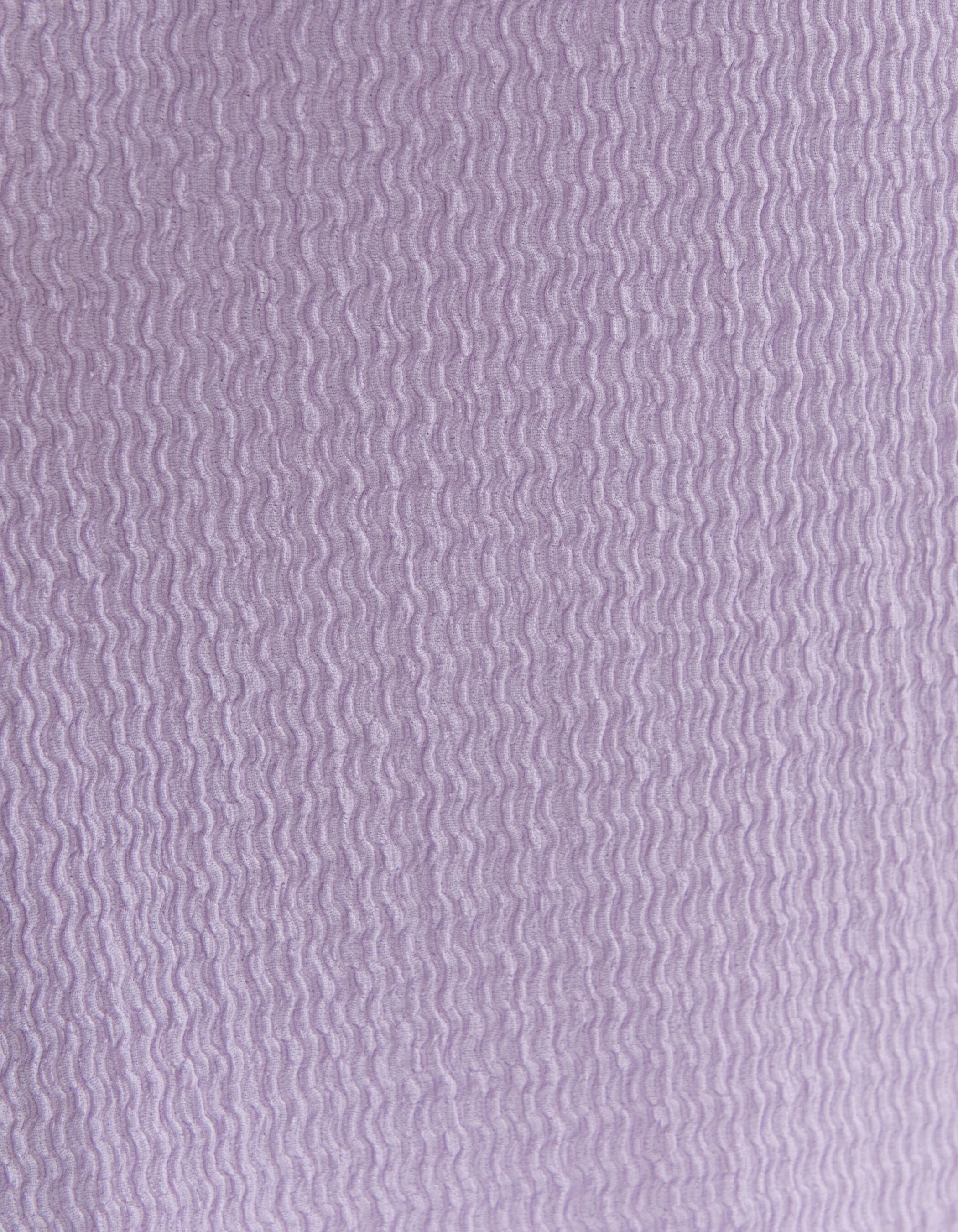 Wide lilac fluid textured fabric girl pants