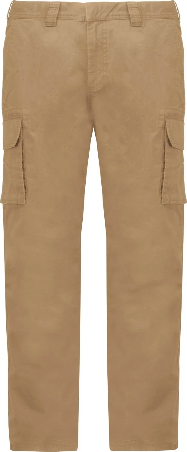 Khaki Cargo Pants for Men - Style K744 - Multiple Pockets