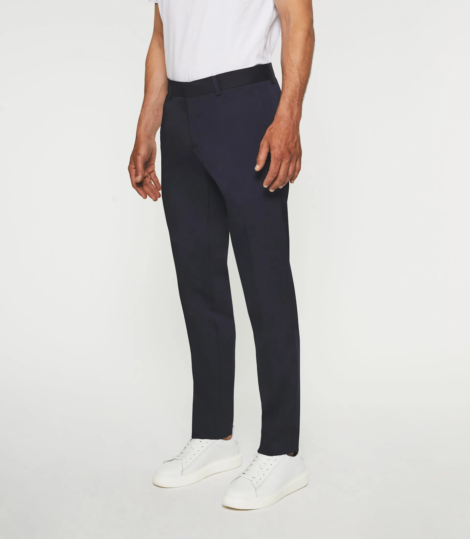 Pantalon ville tissu technique marine FANACO