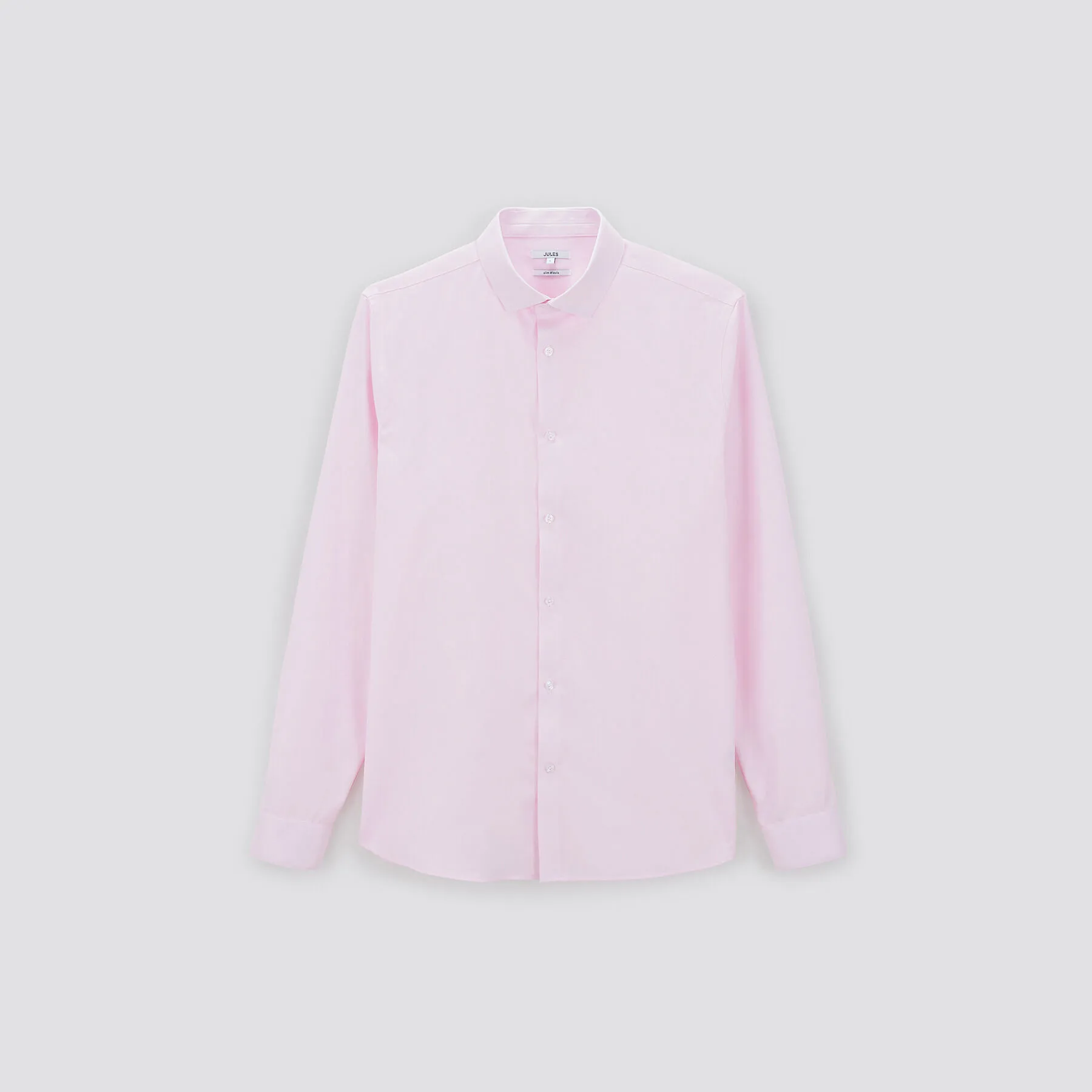 Pink wrinkle-free cotton shirt | Jules