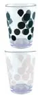 Set de 4 gobelets 9 cl noirs & blanc (2 noirs et 2 blancs)