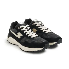 Sneakers AMIEL S-STRIKE Suede Mix Black-Grey