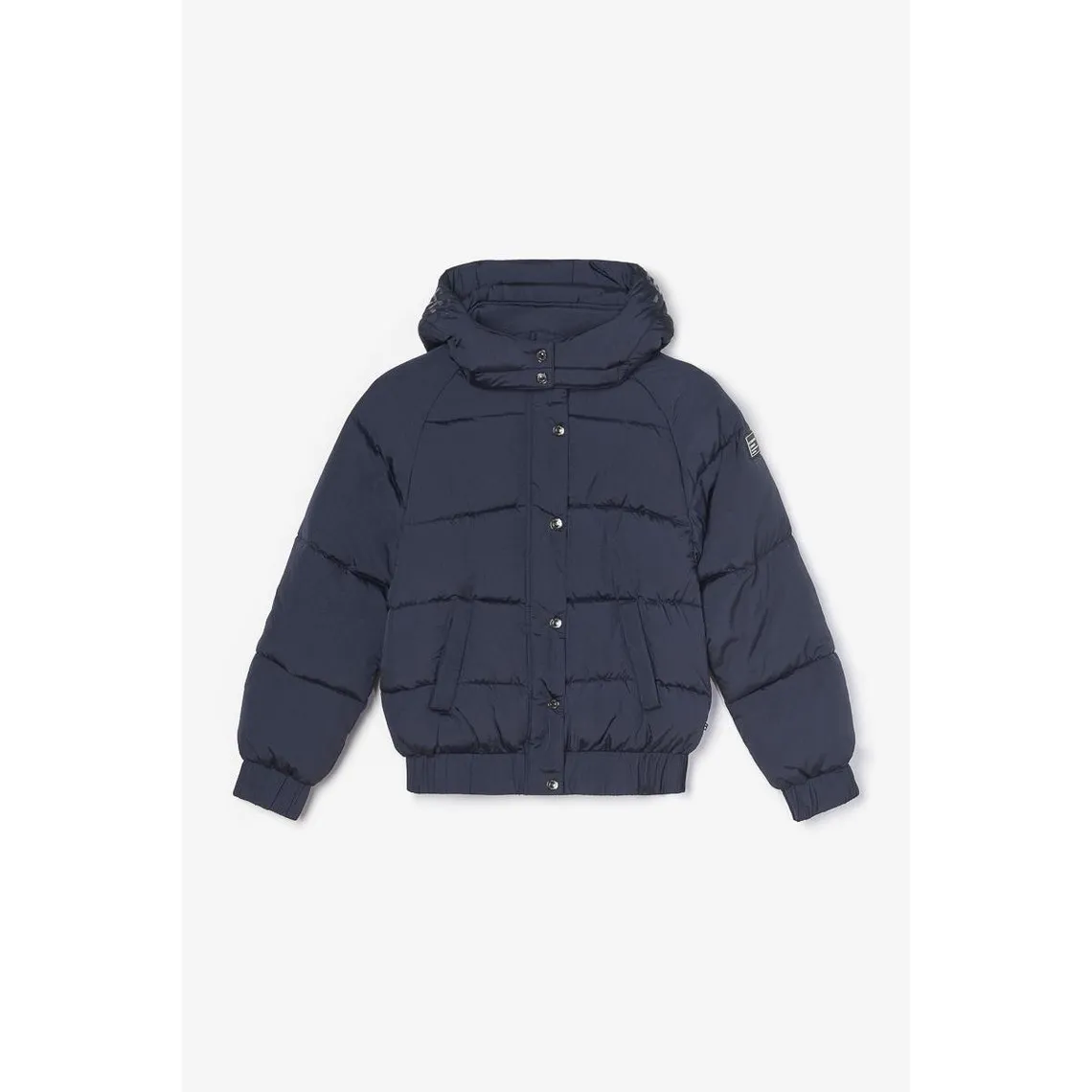 TAMMYGI Blue Nylon Hooded Puffer Jacket | 3 Suisses