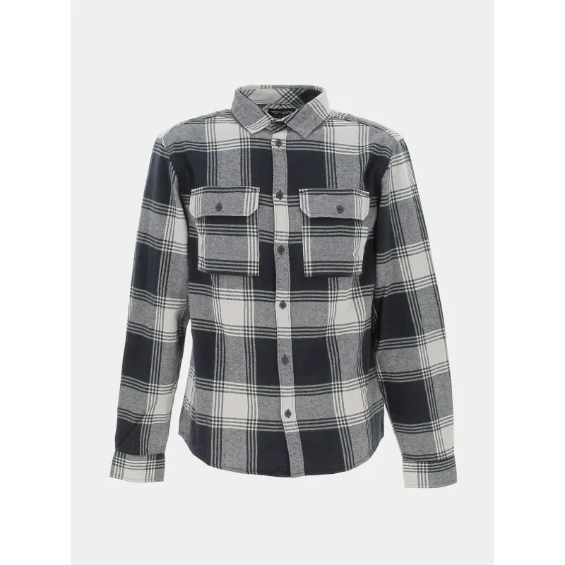 Teddy Smith brand green plaid shirt for boys - wimod
