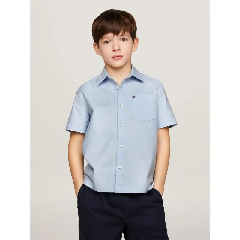 Teddy Smith brand green plaid shirt for boys - wimod