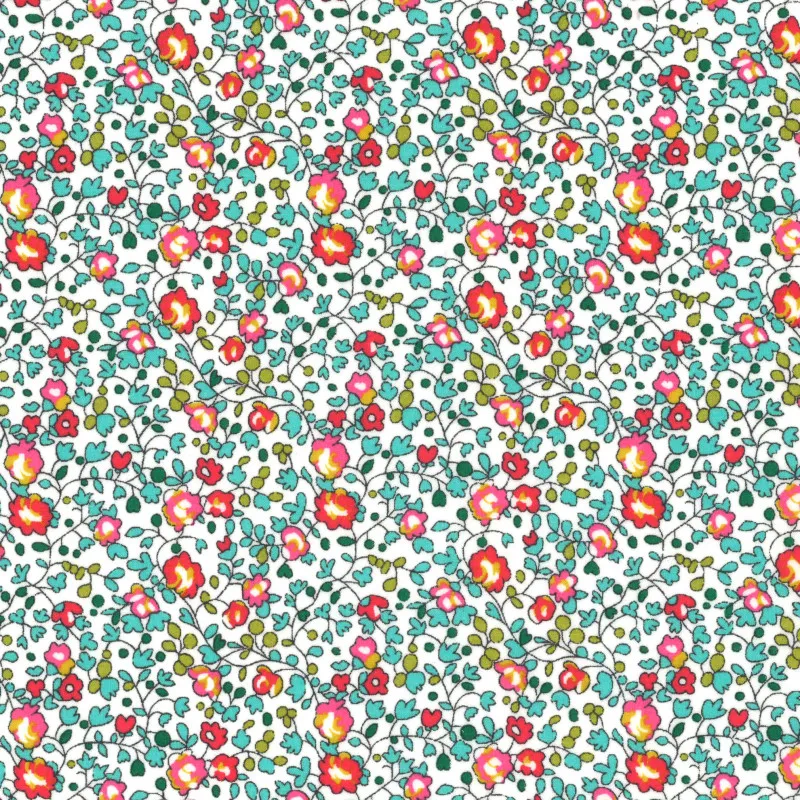 Tissu Liberty New Eloïse Menthe - oeko tex