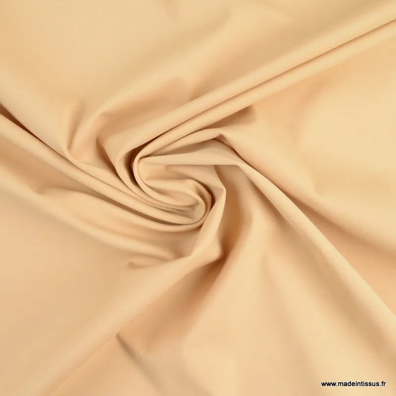 Tissu maille double stretch haut de gamme chair
