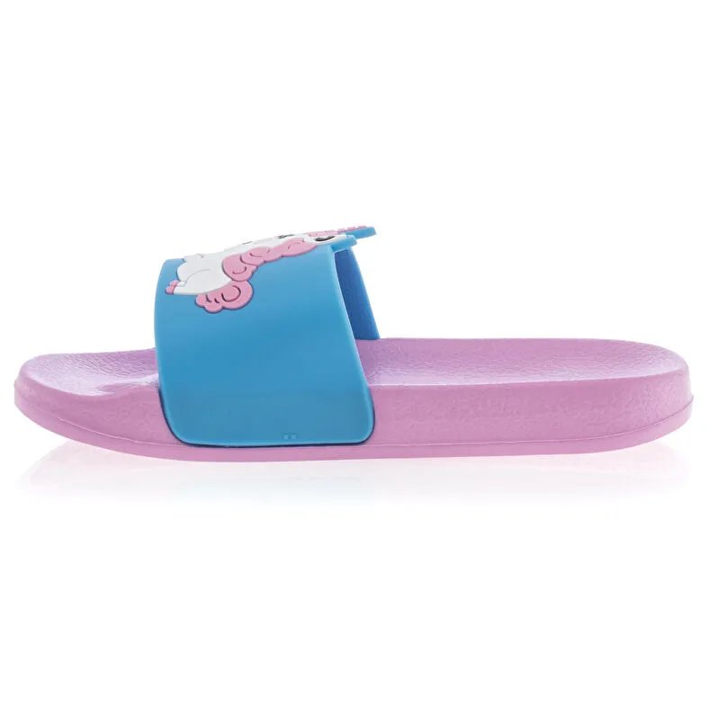 Blue Color Block Girl Toe Separator Sandals - Besson Shoes