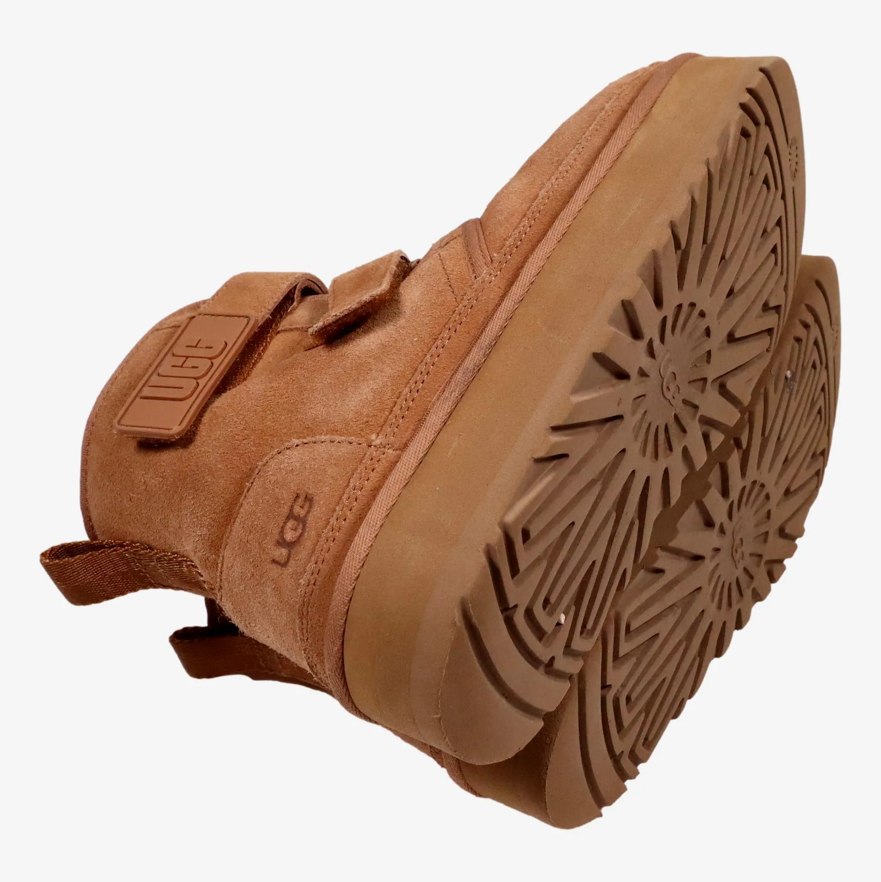 UGG P38 bottes fourrées a scratch et semelles compensées