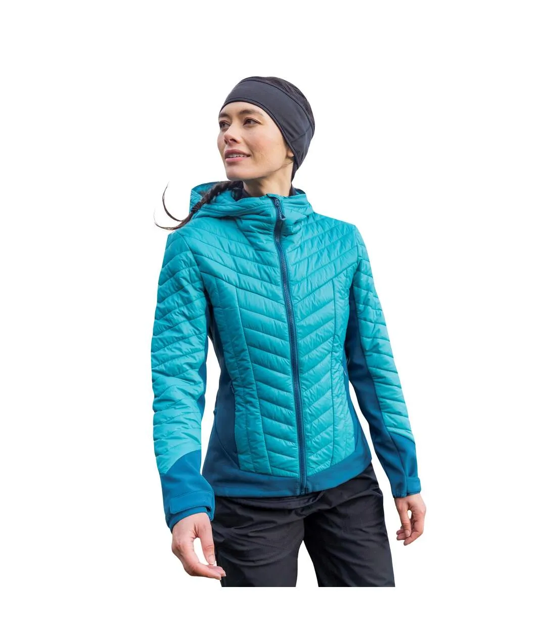 Ultra Siurana Turquoise Women's Quilted Puffer Jacket Mountain Warehouse