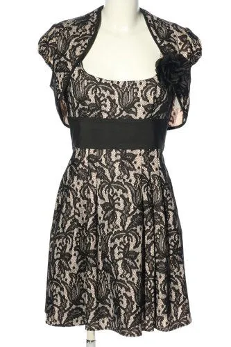 Vera Mont Ensemble tissé noir-blanc motif graphique style décontracté