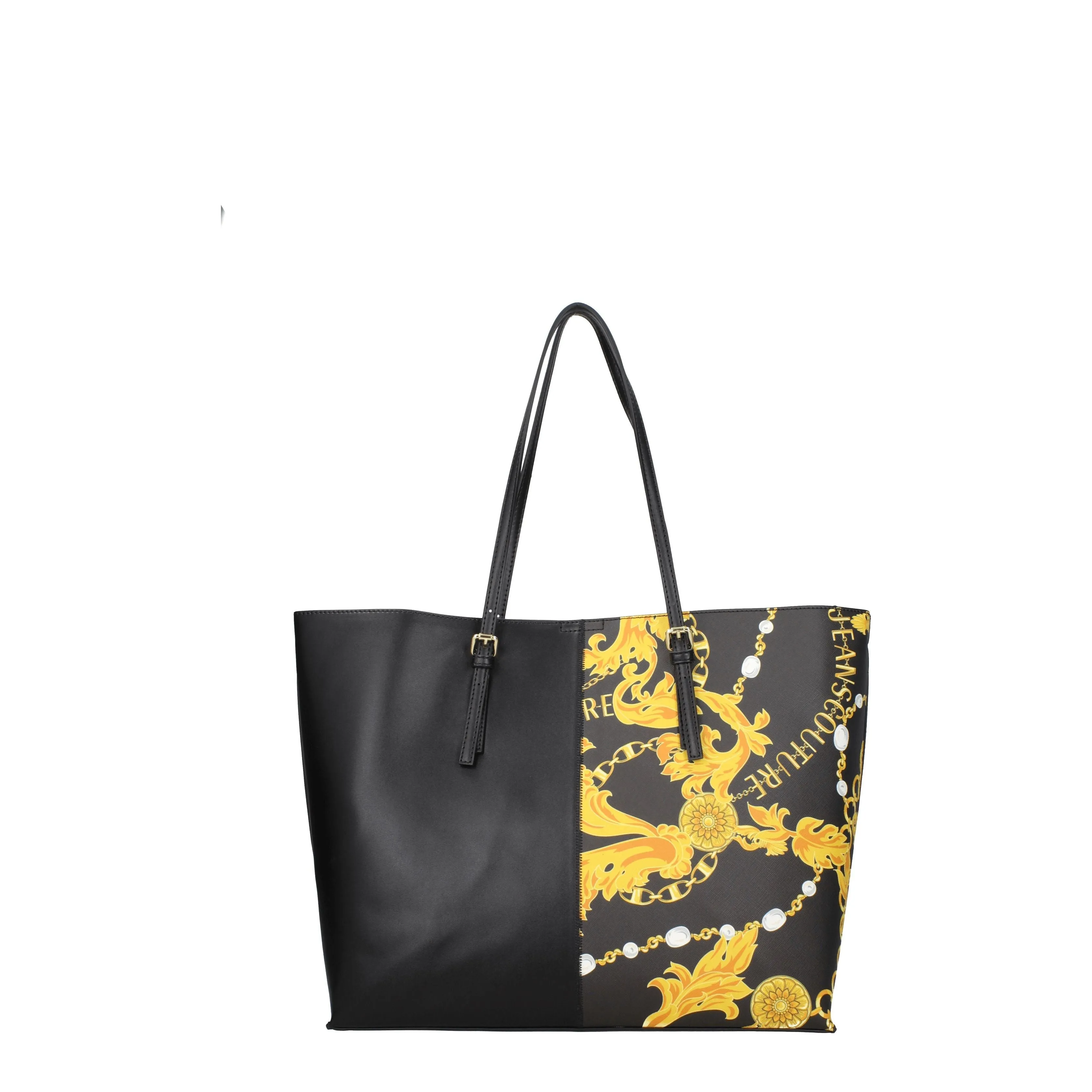 Versace Jeans Sacs à bandoulières Couture Femmes Polyuréthane noir / Gol