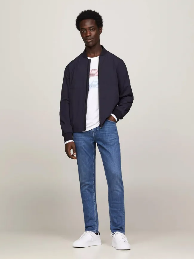 Veste bomber portland bleu marine homme - Tommy Hilfiger | wimod