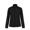 Women's Red Microfleece Zip-Up Work Jacket - TOPTEX